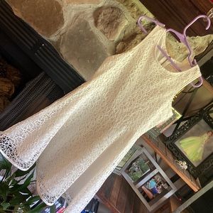 Girls size 7/8 white dress